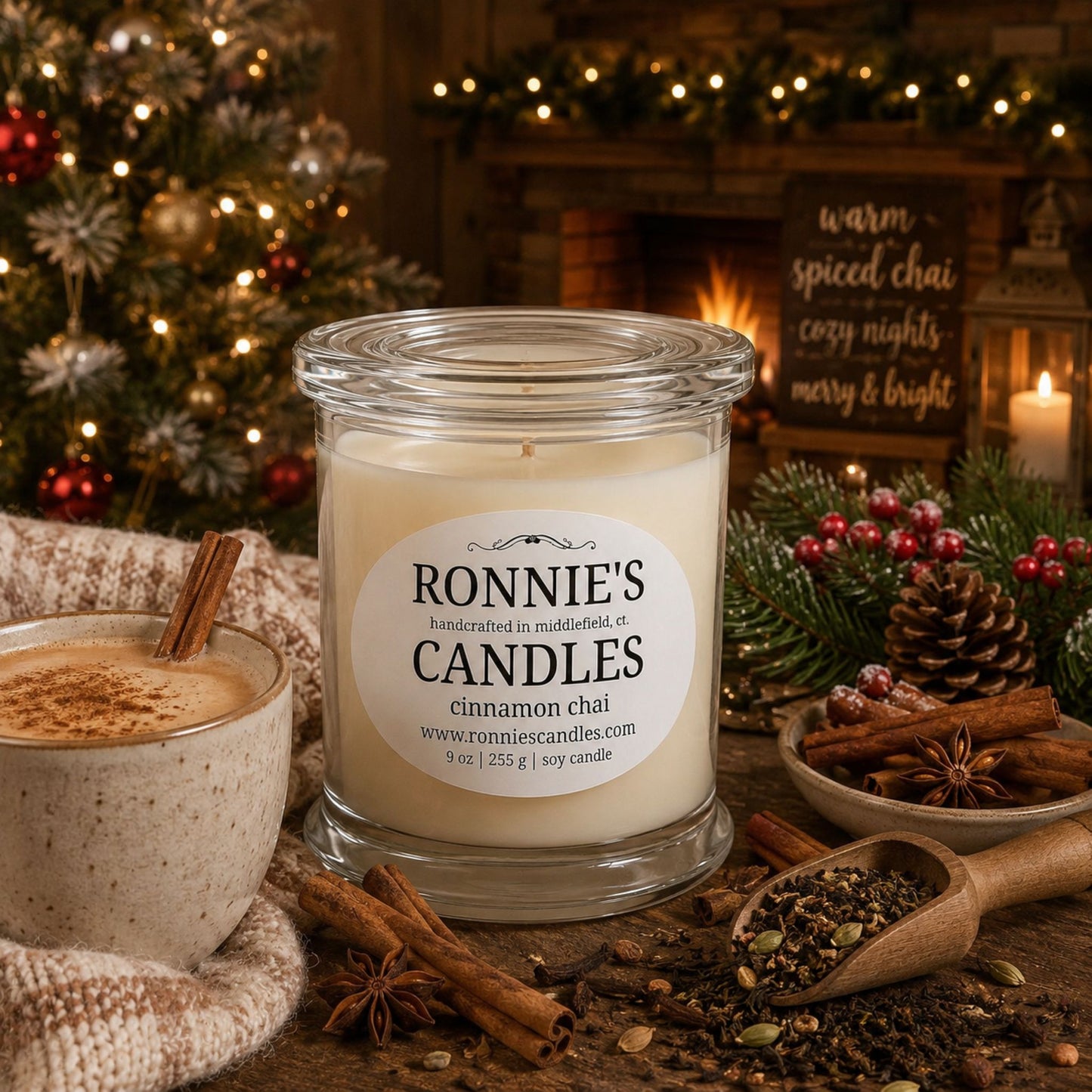 Cinnamon Chai 100% Soy Candle