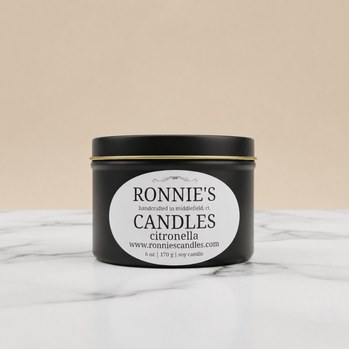 Citronella soy candle effectively repels bugs away for a natural and pleasant outdoor experience