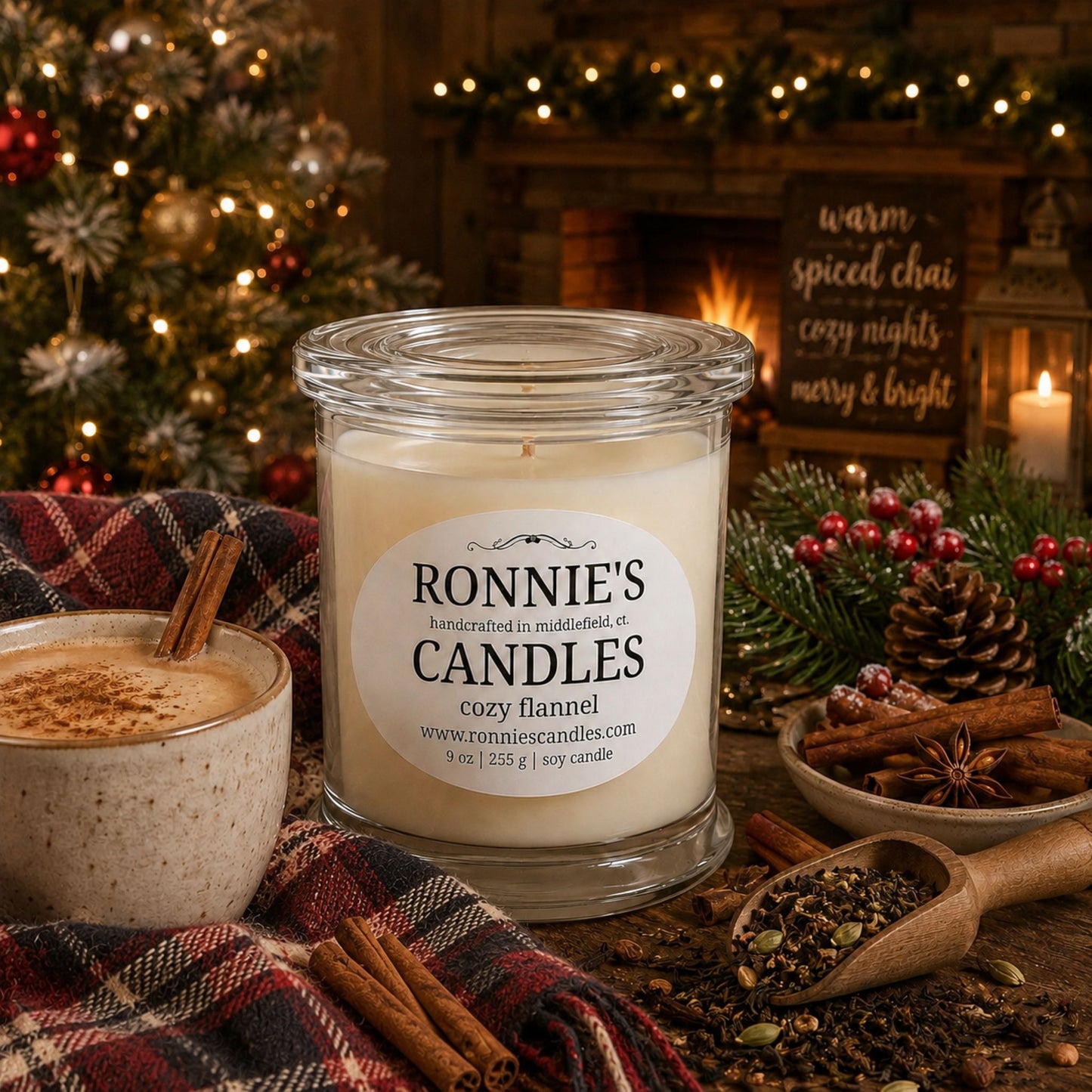 Cozy Flannel 100% Soy Candle