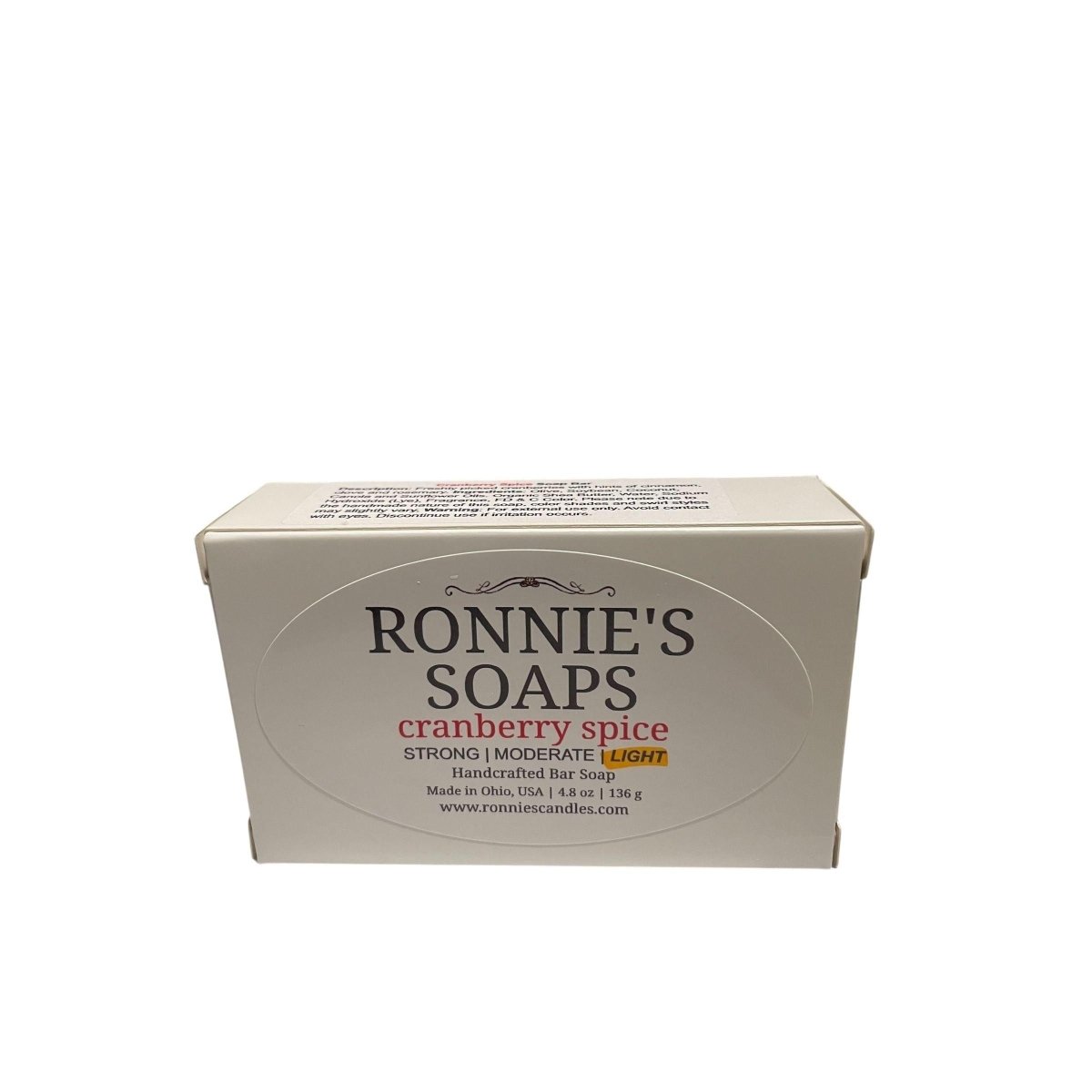 Cranberry spice bar soap rich in natural ingredients for a refreshing and aromatic cleansing experience