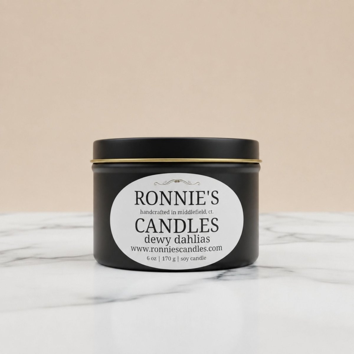 Dewy Dahlias 100% Soy Candle - Ronnie's Candles LLC