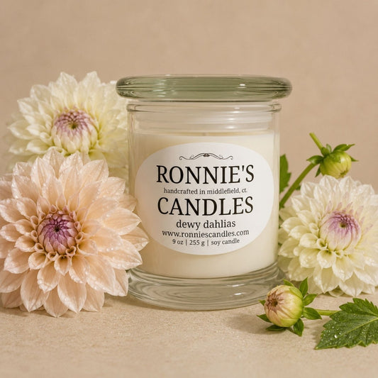 Dewy Dahlias 100% Soy Candle - Ronnie's Candles LLC