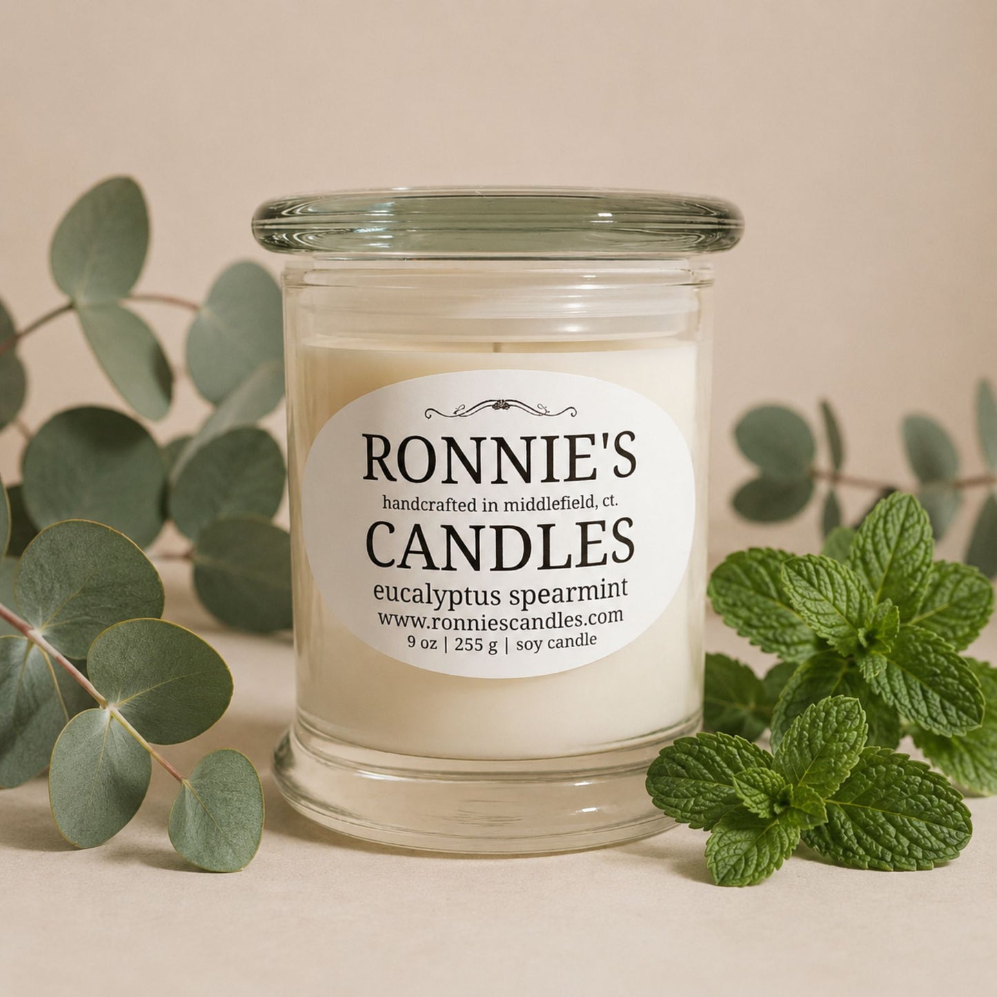 Eucalyptus Spearmint 100% Soy Candle