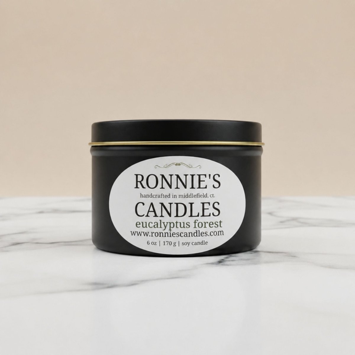 Eucalyptus Forest 100% Soy Candle - Ronnie's Candles LLC