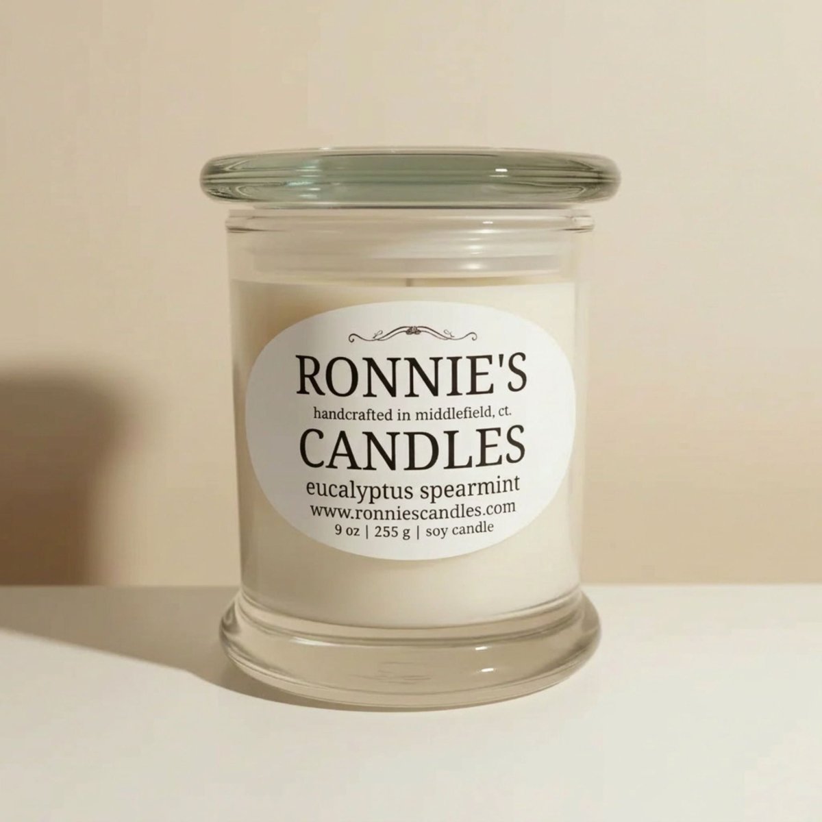 Eucalyptus Spearmint 100% Soy Candle - Ronnie's Candles LLC