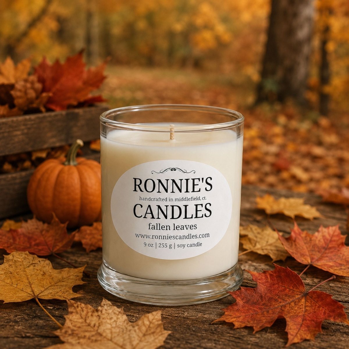 Fallen Leaves 100% Soy Candle - Ronnie's Candles LLC