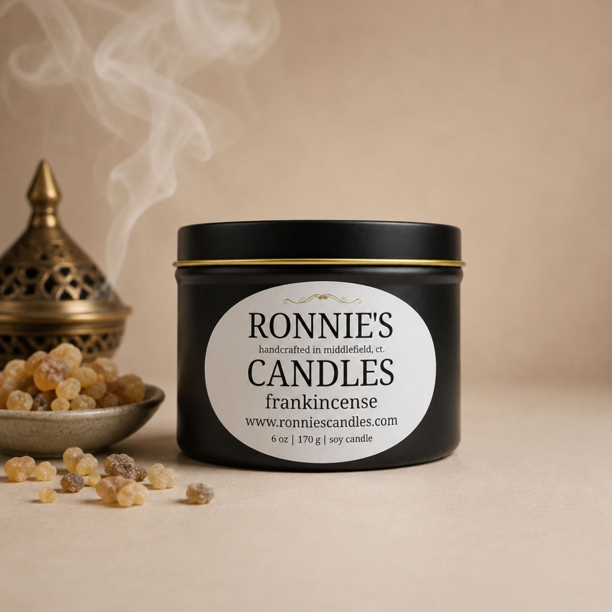 Frankincense and Myrrh 100% Soy Candle - Ronnie's Candles LLC