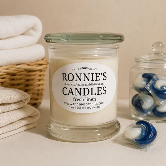 Fresh Linen 100% Soy Candle - Ronnie's Candles LLC