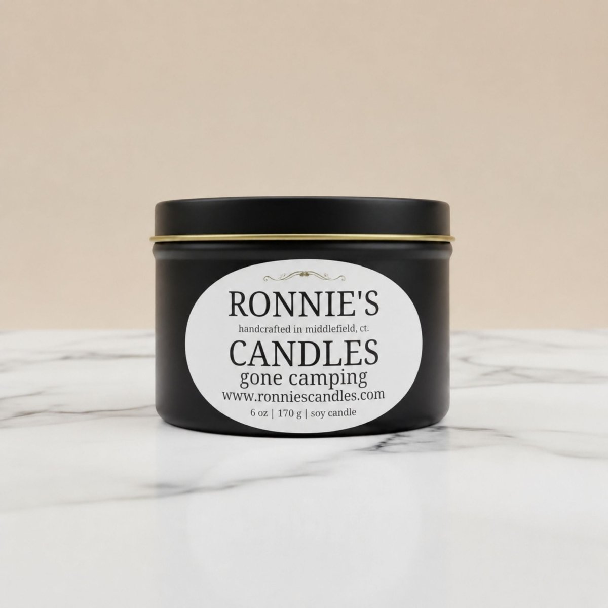 Gone Camping 100% Soy Candle - Ronnie's Candles LLC