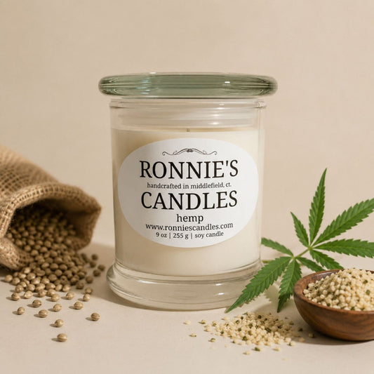 Hemp 100% Soy Candle - Ronnie's Candles LLC
