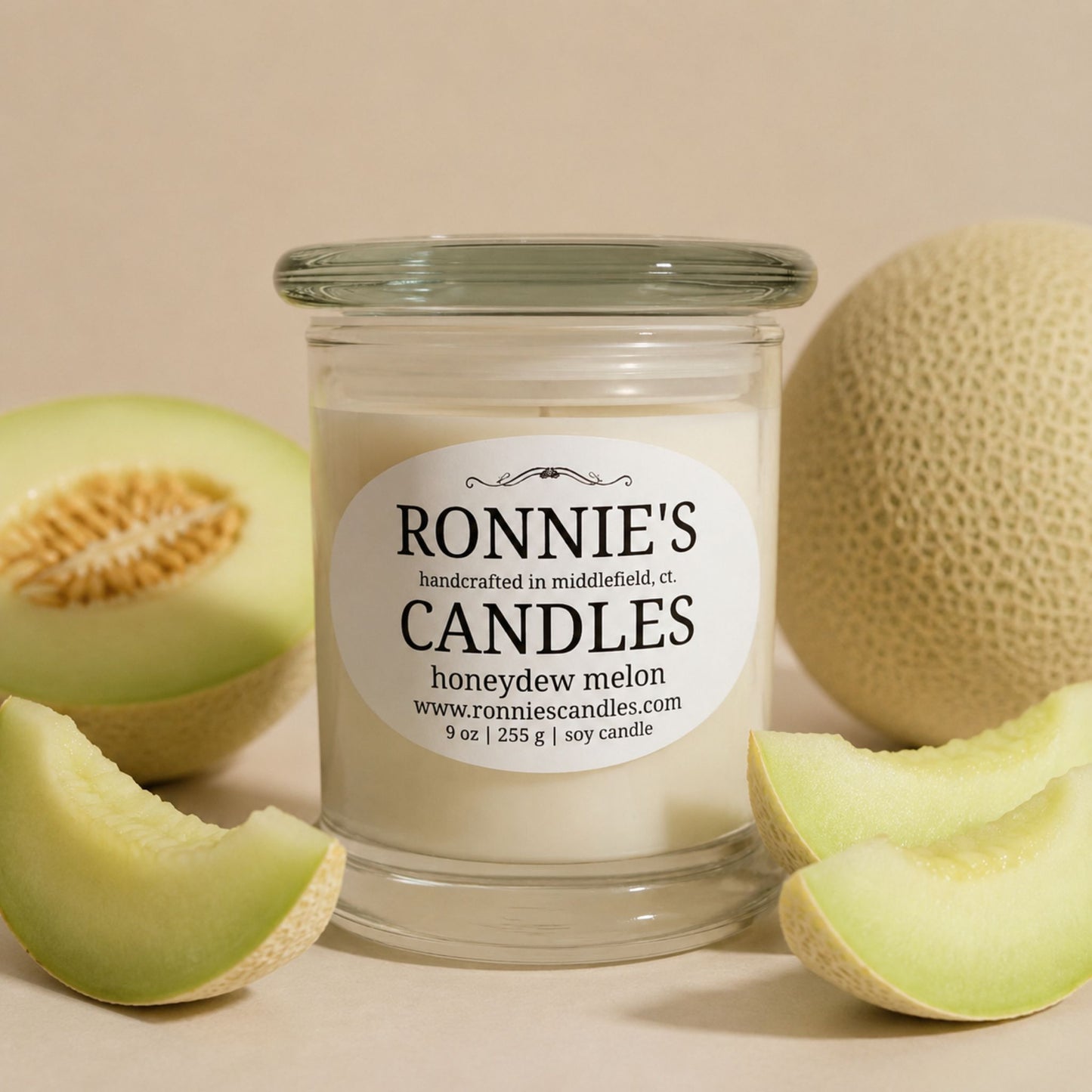 Honeydew Melon 100% Soy Candle