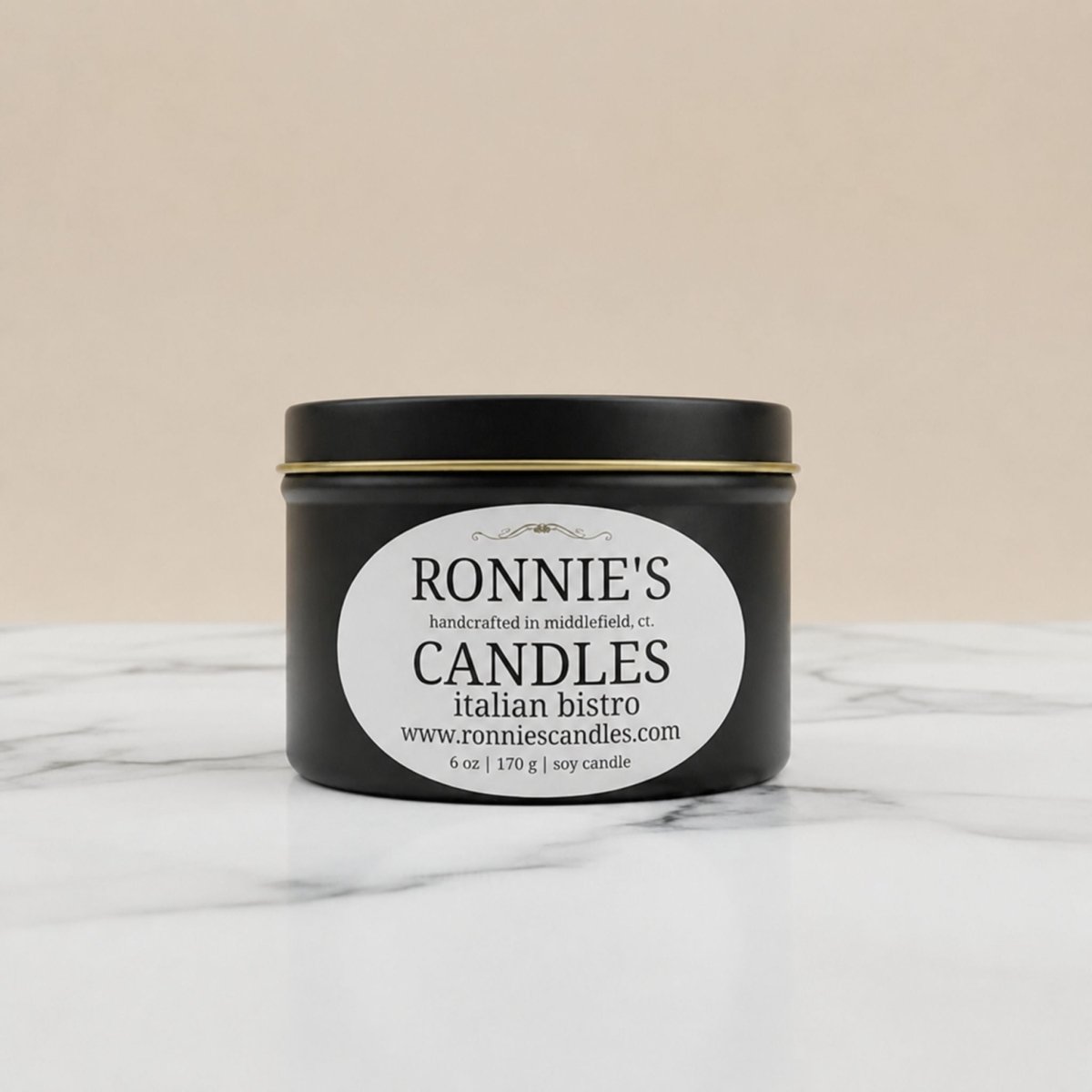 Italian Bistro 100% Soy Candle - Ronnie's Candles LLC
