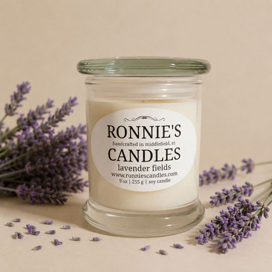 Lavender Fields 100% Soy Candle - Ronnie's Candles LLC