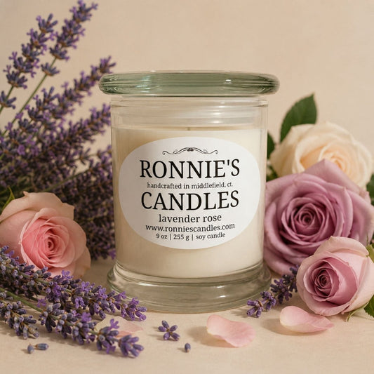 Lavender Rose 100% Soy Candle - Ronnie's Candles LLC