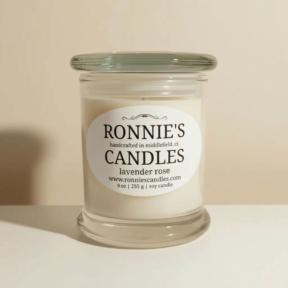 Lavender Rose 100% Soy Candle - Ronnie's Candles LLC