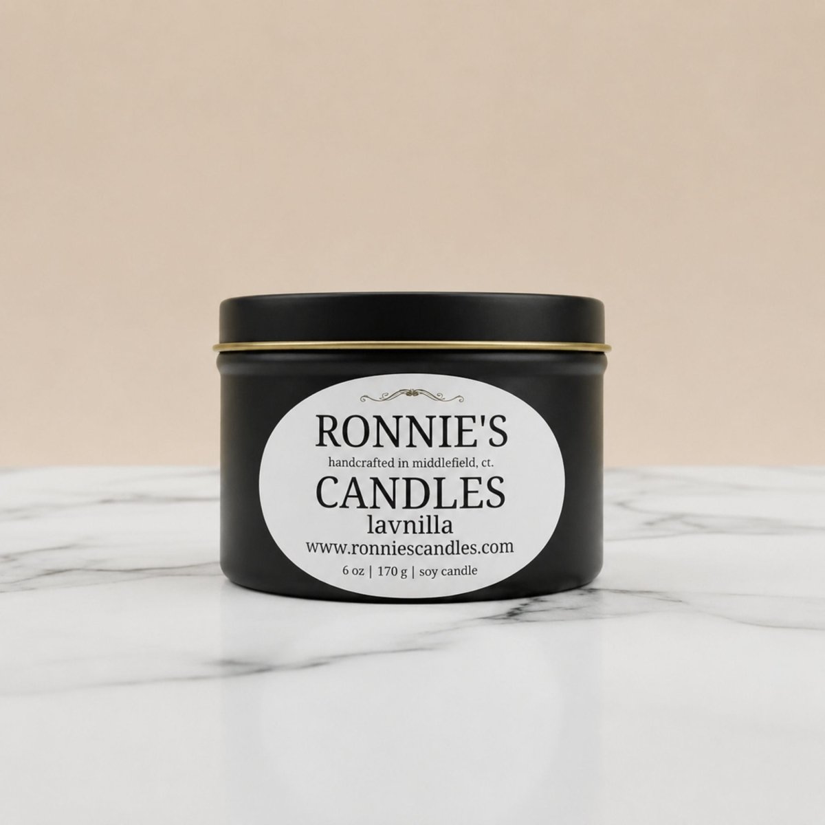 Lavnilla 100% Soy Candle - Ronnie's Candles LLC