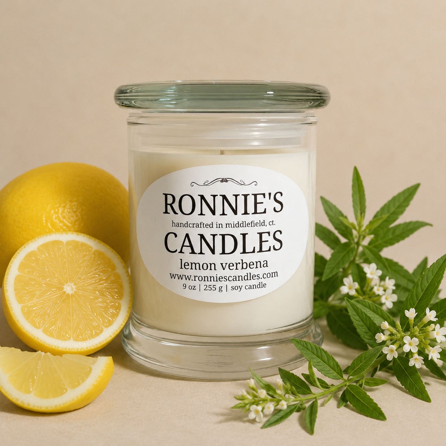 Lemon Verbena 100% Soy Candle
