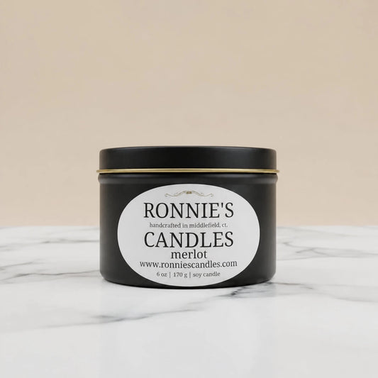 Merlot soy wax candle emits a delightful scent for an enhanced aromatic experience