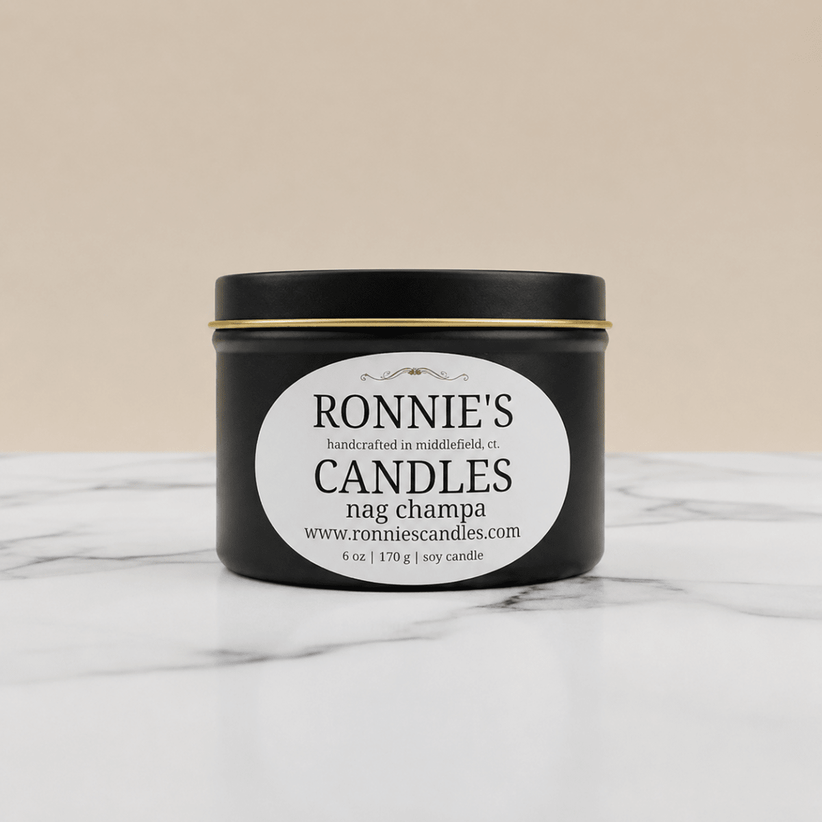 Nag Champa soy candle with old world incense aroma for a calming and spiritual ambiance