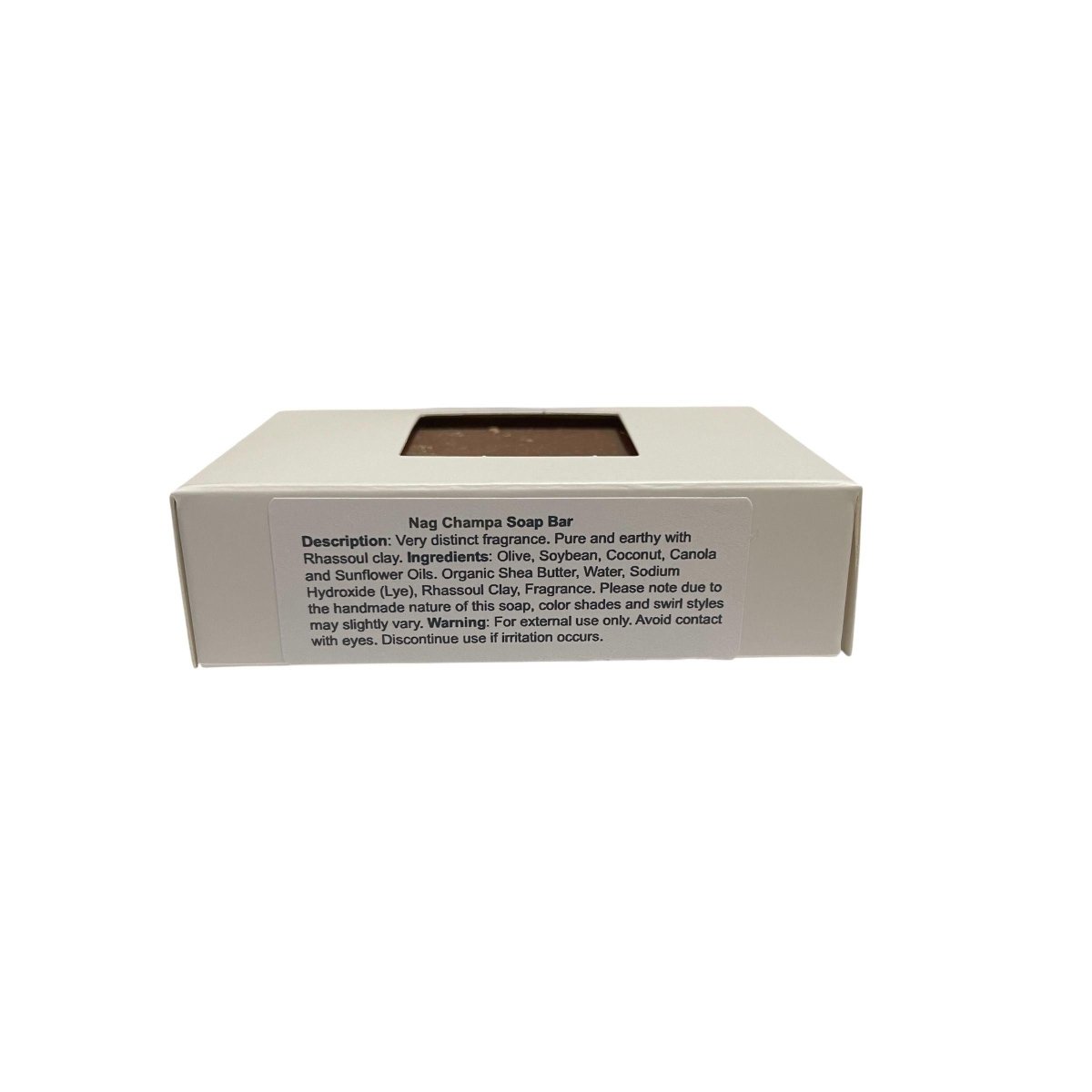 Nag Champa handcrafted soap bar with natural Mud ingredients for a refreshing and aromatic cleansing experience