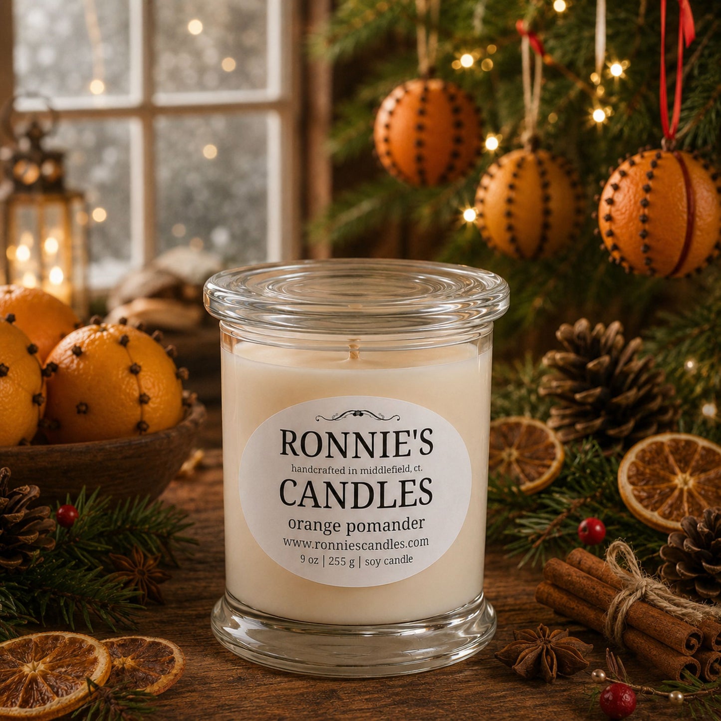 Orange Pomander 100% Soy Candle