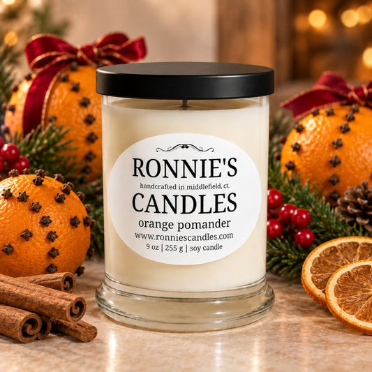 Orange Pomander 100% Soy Candle - Ronnie's Candles LLC