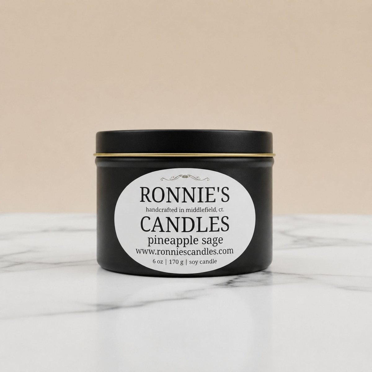 Pineapple Sage 100% Soy Candle - Ronnie's Candles LLC