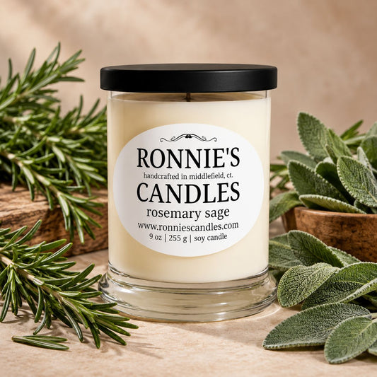 Rosemary Sage 100% Soy Candle