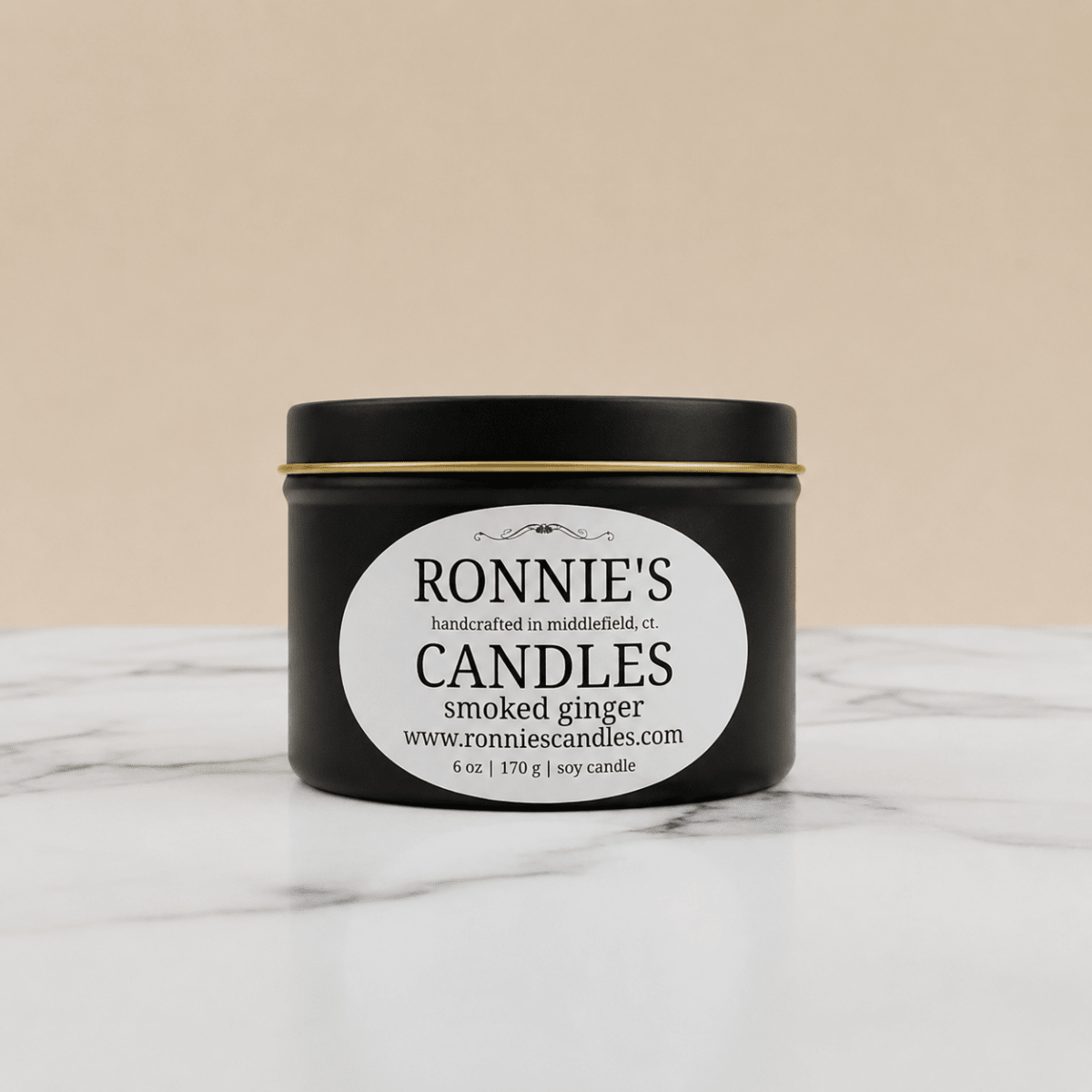 Smoked ginger and soy candle blending natural scents for a warm, cozy ambiance and eco-friendly home fragrance.