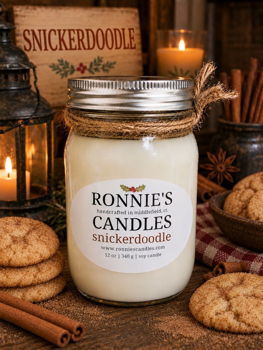 Snickerdoodle 100% Soy Candle - Ronnie's Candles LLC