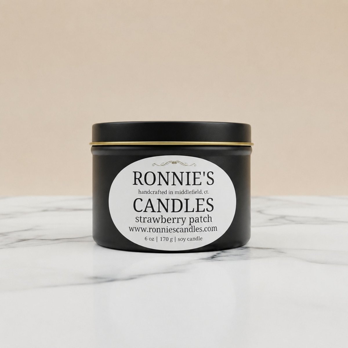 Strawberry Patch 100% Soy Candle - Ronnie's Candles LLC