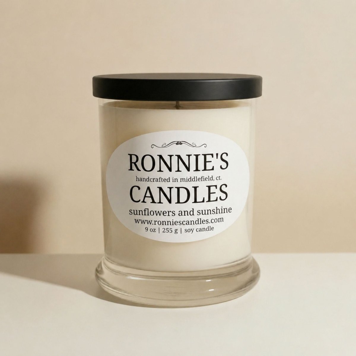 Sunflowers and Sunshine 100% Soy Candle - Ronnie's Candles LLC