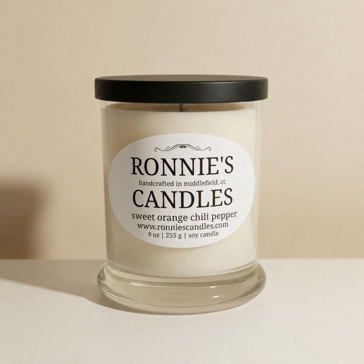 Sweet Orange Chili Pepper 100% Soy Candle - Ronnie's Candles LLC