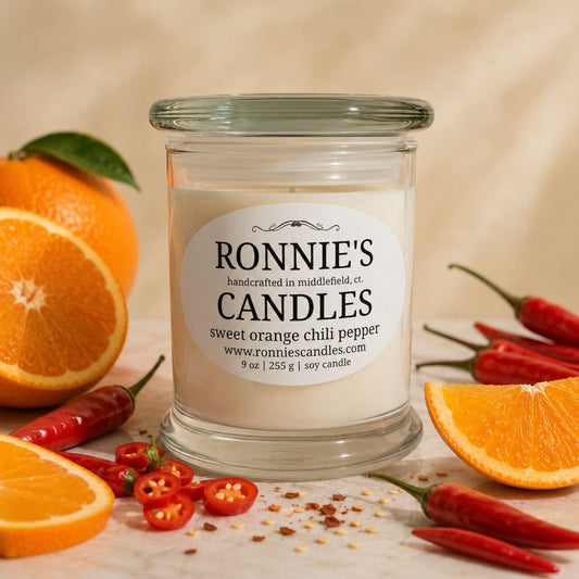 Sweet Orange Chili Pepper 100% Soy Candle - Ronnie's Candles LLC