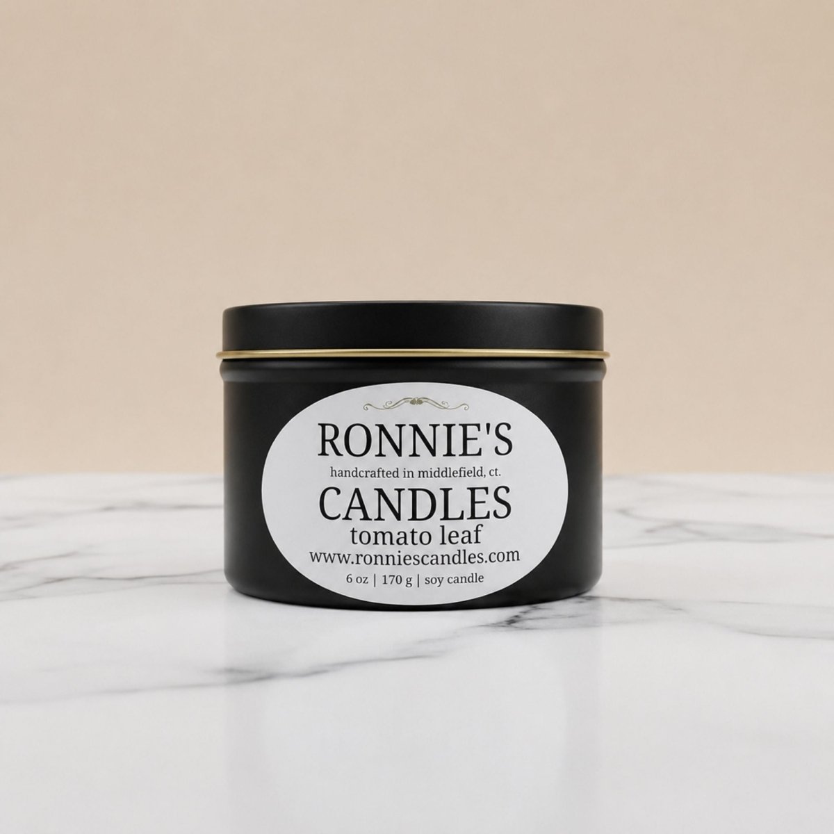 Tomato Leaf 100% Soy Candle - Ronnie's Candles LLC