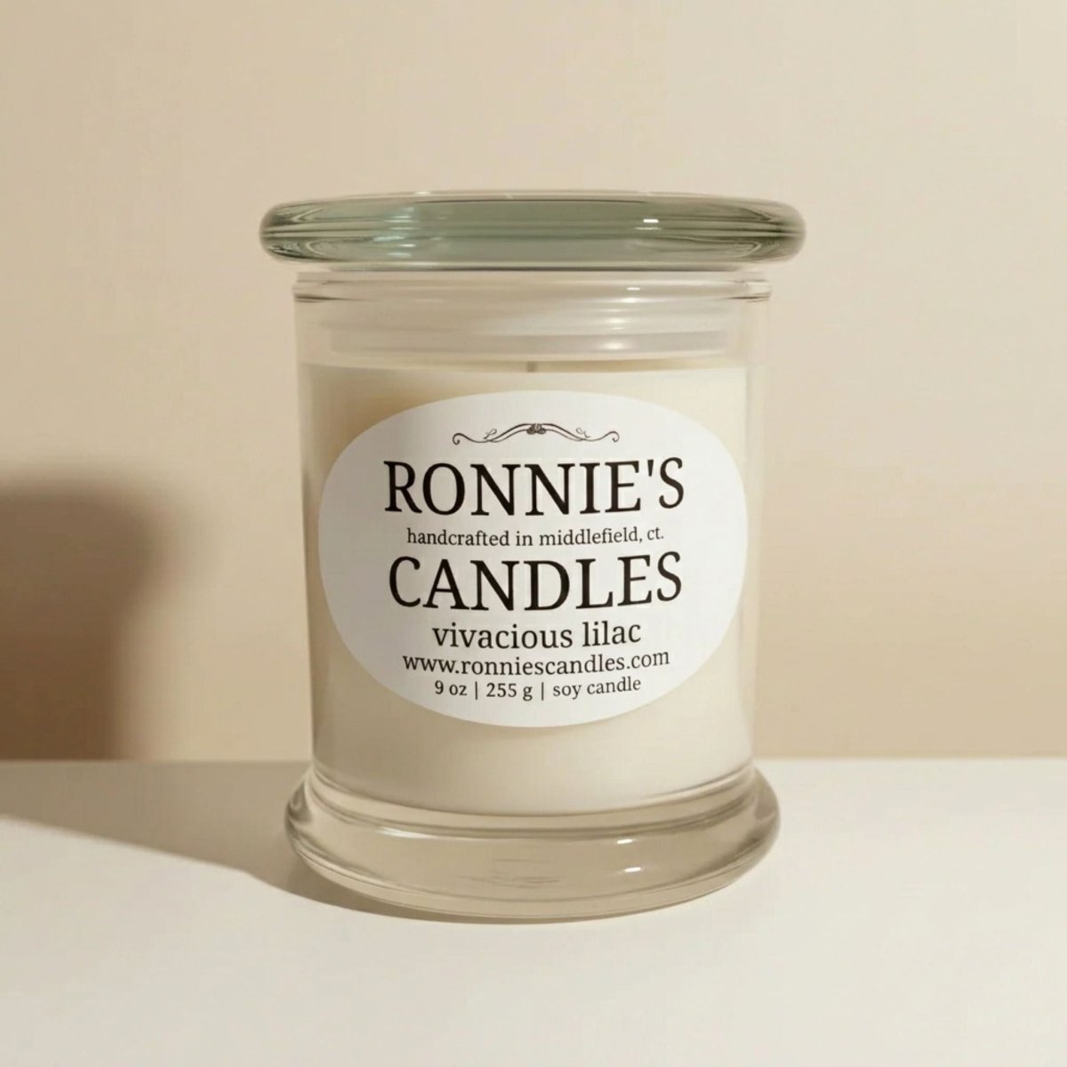 Vivacious Lilac 100% Soy Candle - Ronnie's Candles LLC