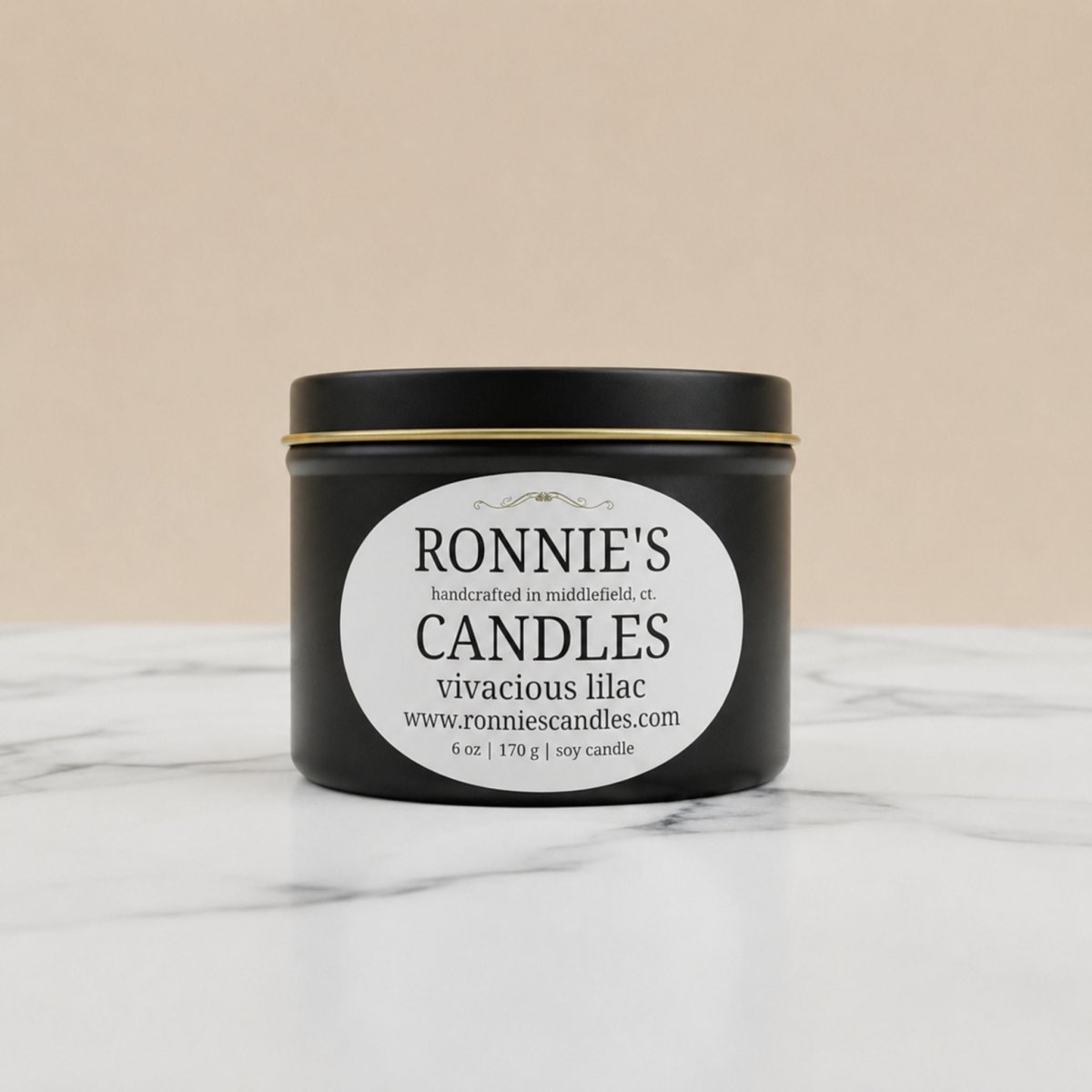 Vivacious Lilac 100% Soy Candle - Ronnie's Candles LLC