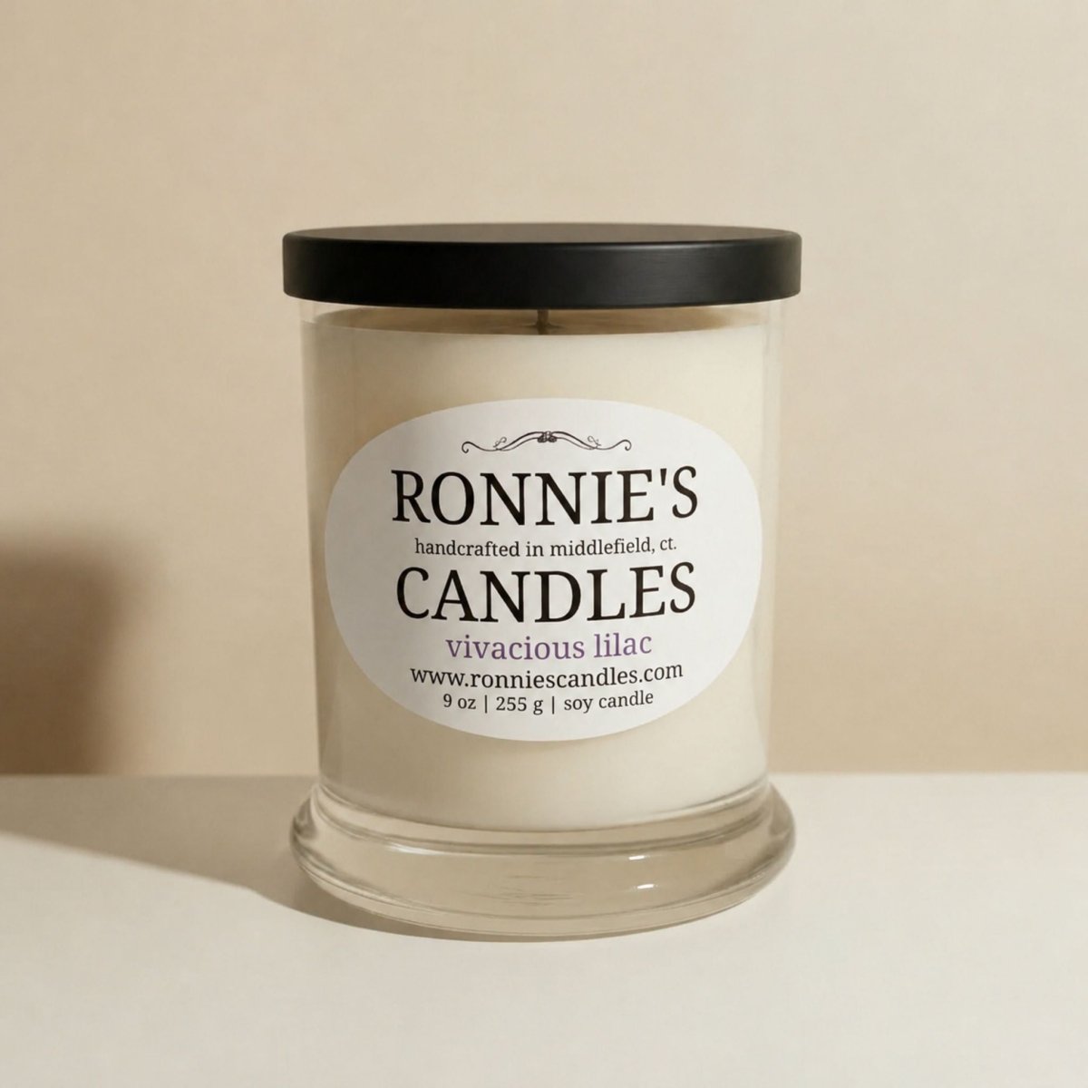 Vivacious Lilac 100% Soy Candle - Ronnie's Candles LLC